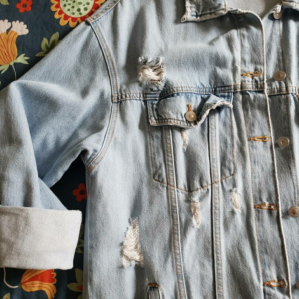 Bershka Vintage style Jean Jacket. (Size: S-M) - Picture 2 of 7